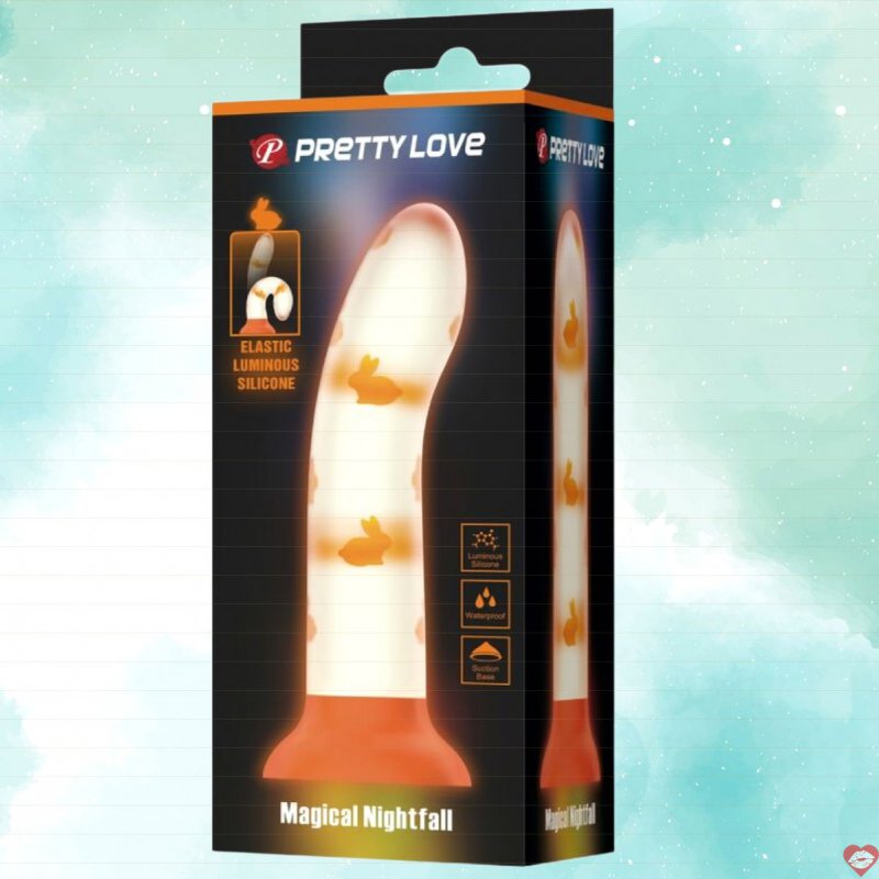 Dương Vật Giả Silicon Dán Tường Có Thể Phát Sáng - Prettylove Magical Nightfall