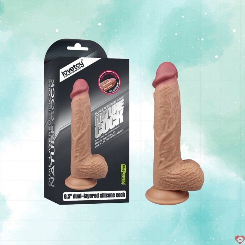Dương Vật Giả Dán Tường Silicon Mềm Mịn Nhất Hiện Nay - Lovetoy Nature USA