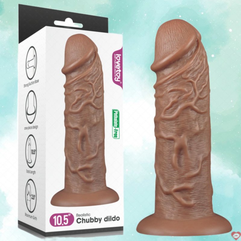 Dương Vật Giả Dán Tường Khủng Lồ Siêu Mềm Mịn - Lovetoy Chubby USA