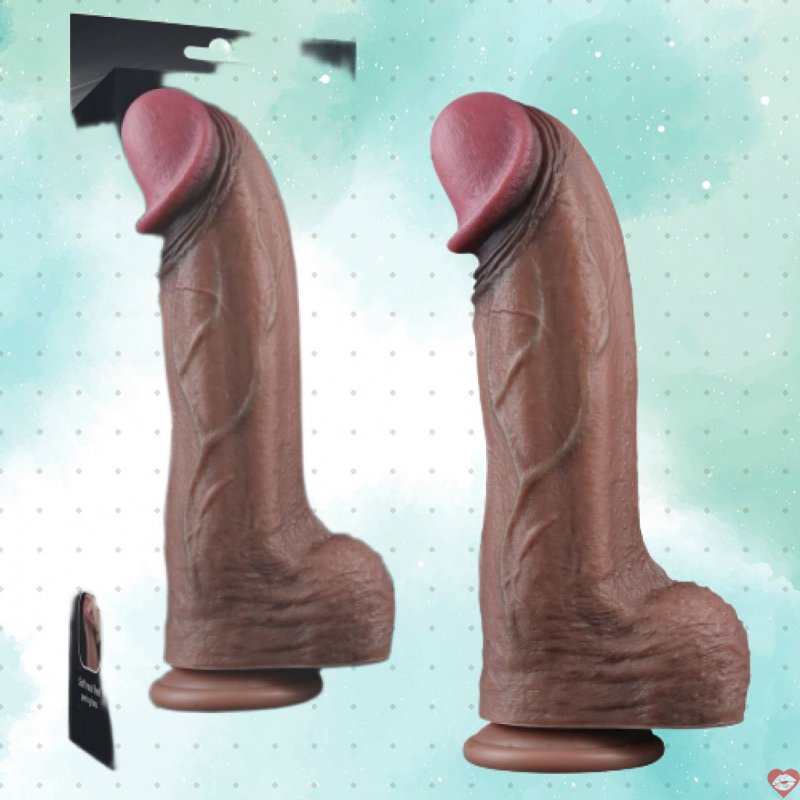Dương Vật Giả Dán Tường Siêu Khủng Siêu Gân 13in XXL - Silicon 2 Lớp Siêu Mềm Mịn Lovetoy USA
