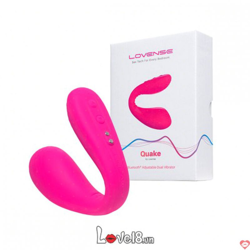 Trứng rung Lovense Quake hai đầu kích thích cực mạnh, sạc nhanh 