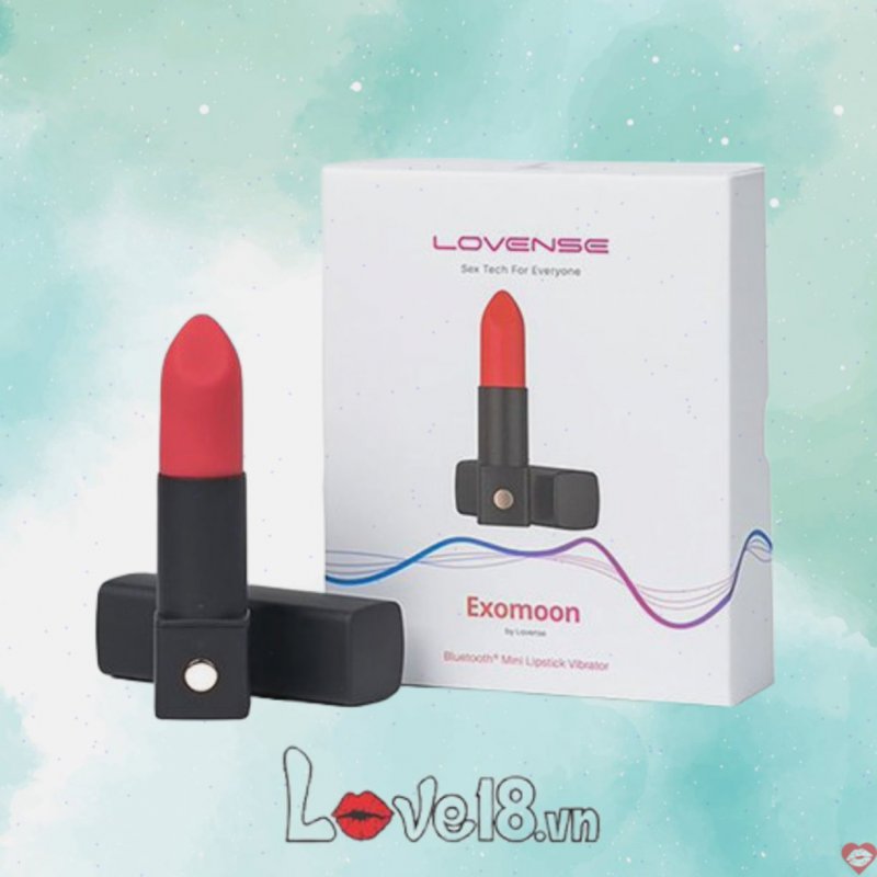Máy rung thỏi son Lovense Exomoon cao cấp điều khiển app rung mạnh 
