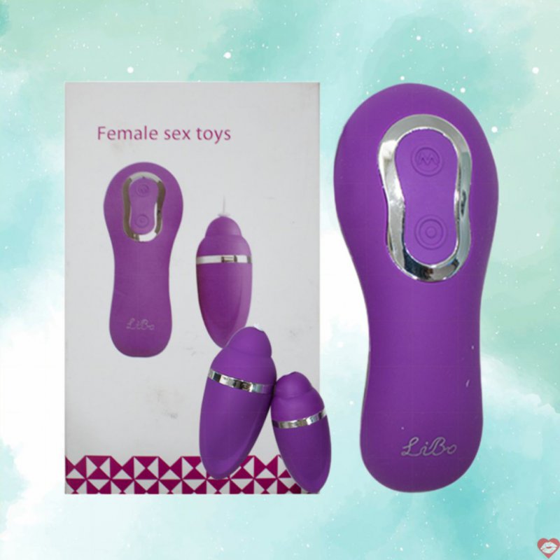 Trứng rung tình yêu 2 trứng dùng pin Libo Female