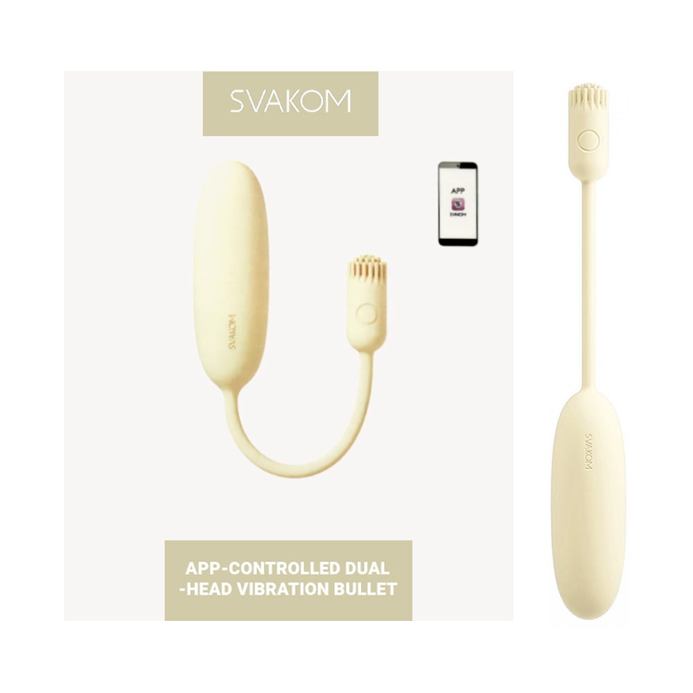 Trứng rung Svakom Shimmer App nhỏ gọn 2 đầu rung điều khiển app tiện lợi