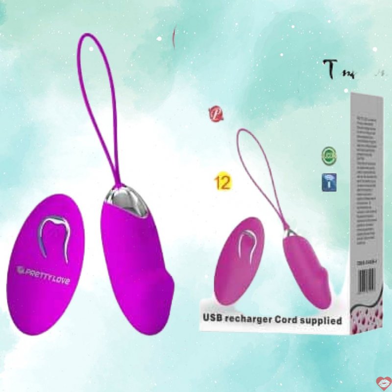 Trứng rung silicone không dây 12 chế độ Prettylove Julia