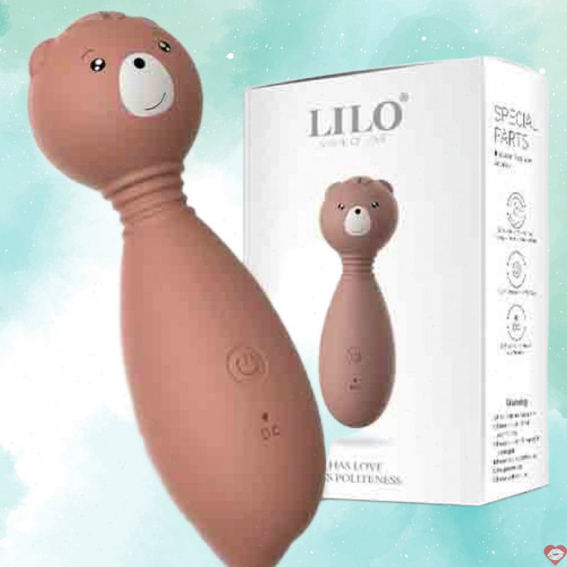 Chày rung massage hình gấu LiLo 12 chế độ