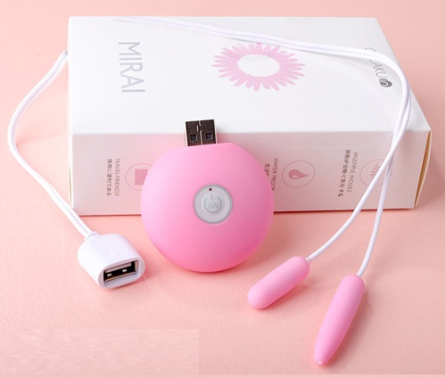 Trứng Rung Mini Mirai USB Rung Mạnh Chống Nước Đa Chế Độ