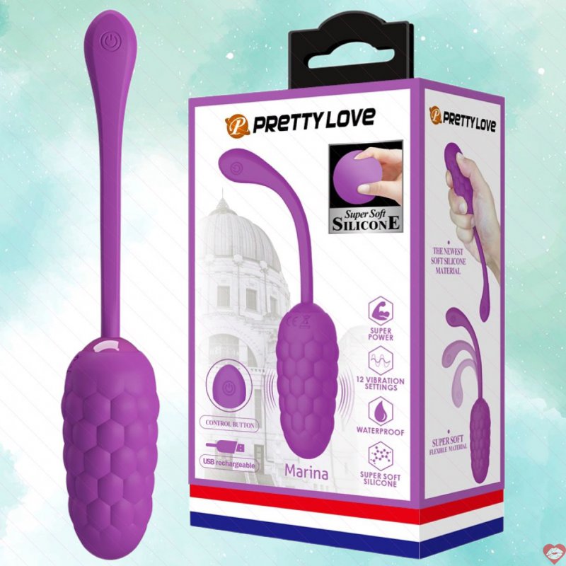 Trứng rung 12 chế độ rung kích thích điểm G Prettylove Marina
