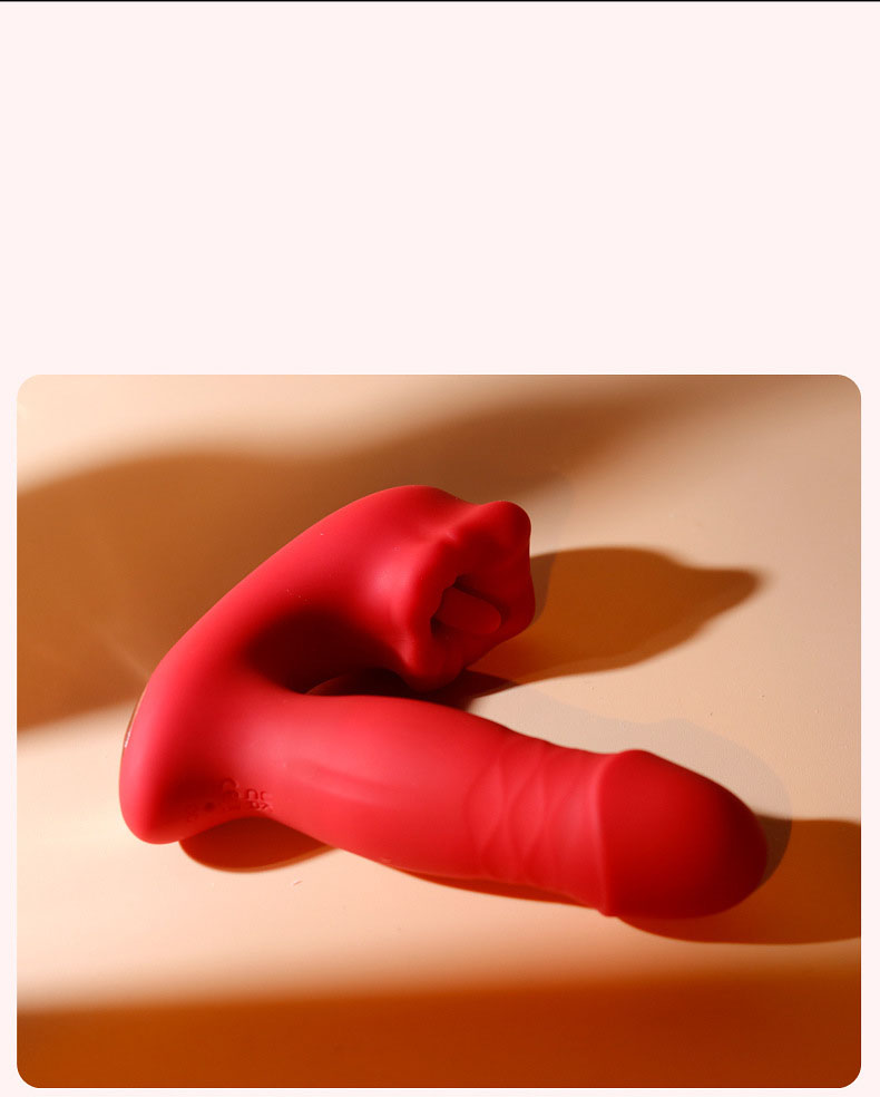 Đồ chơi tình dục nữ massage 2in1 rung liếm điều khiển từ xa silicon an toàn