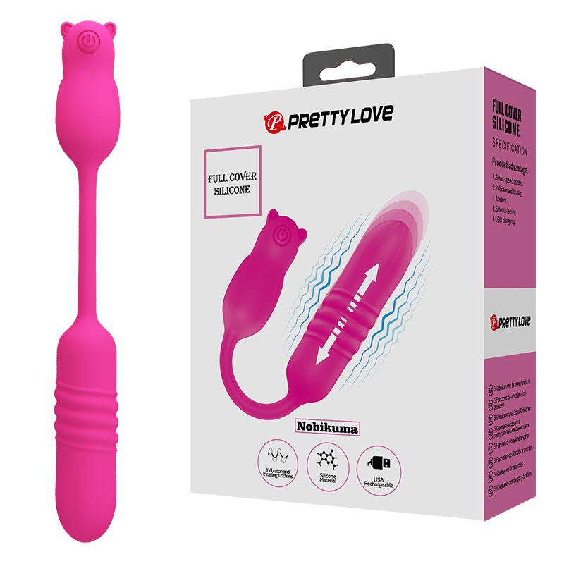 Trứng rung PrettyLove Nobikuma thụt silicon mềm mại