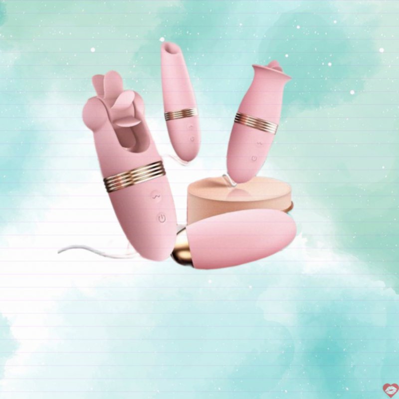 Trứng massage LiLo 3 đầu phụ Rung hút liếm