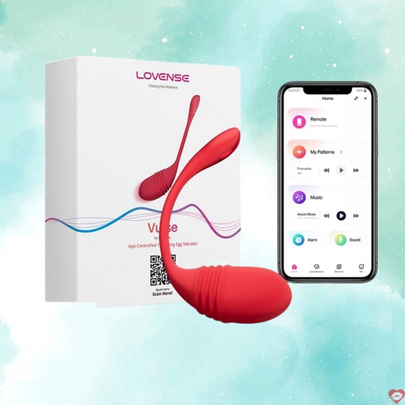 Lovense Vulse trứng rung cao cấp thụt tự động điều khiển qua App