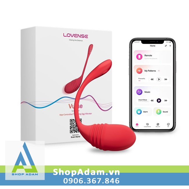Lovense Vulse trứng rung thụt chống nước điều khiển từ xa