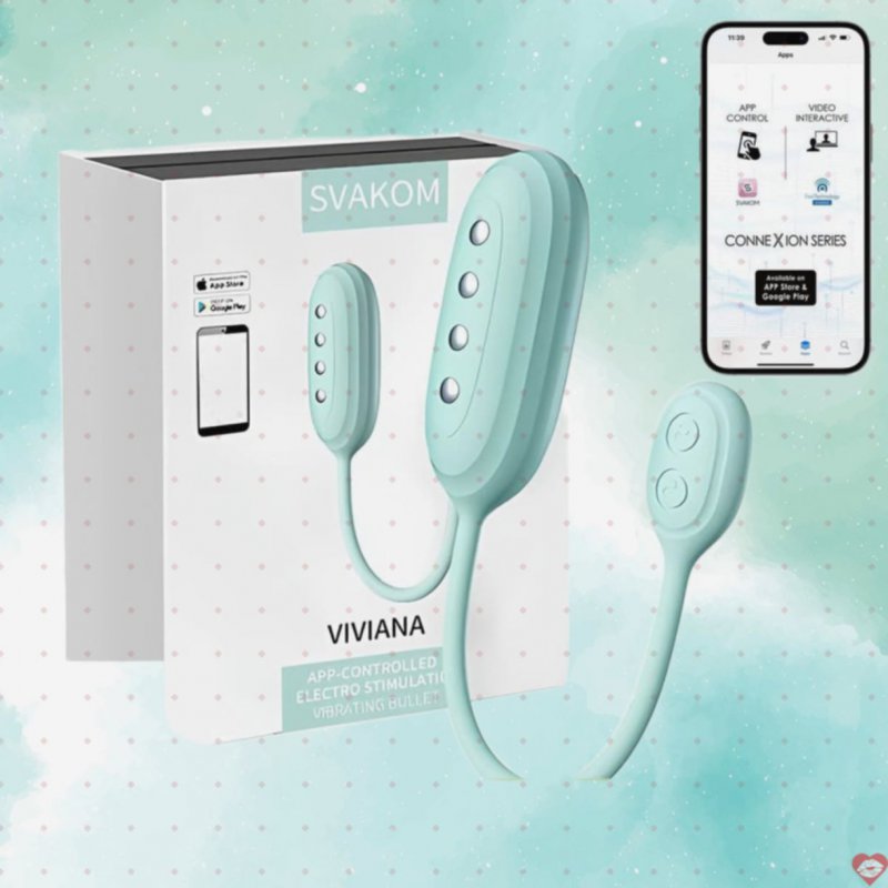Trứng rung sốc điện kết nối App Svakom Viviana
