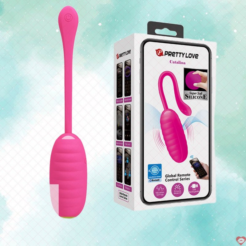 Trứng rung silicone điều khiển app điện thoại Pretty Love Catalina