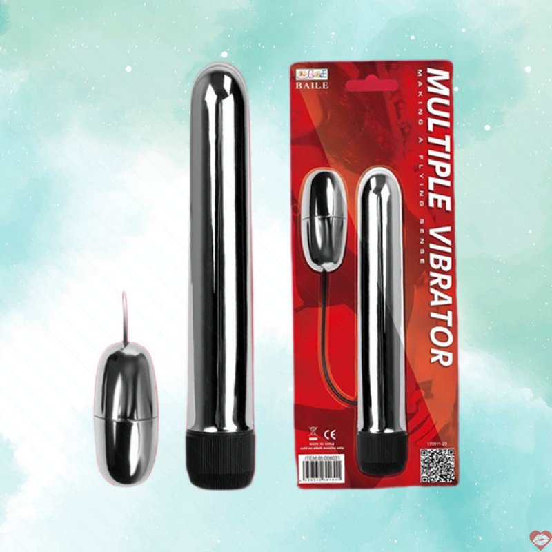 Que rung kết hợp trứng rung inox Baile Multiple Vibrator