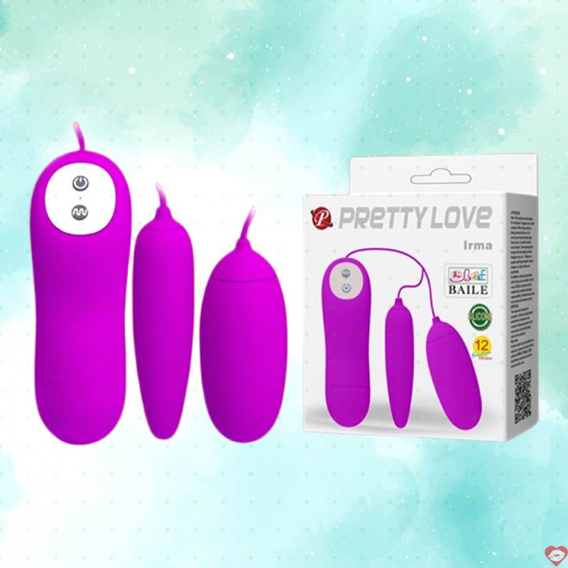 Trứng rung 2 đầu Pretty Love Irma 12 chế độ