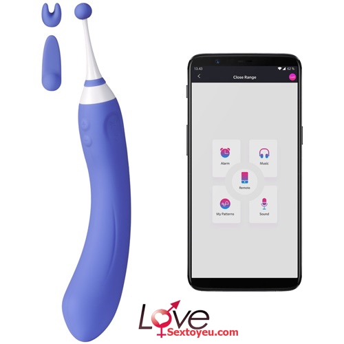 Máy Rung 2 Đầu Lovense Hyphy App điều khiển 3 đầu phụ massage đa điểm