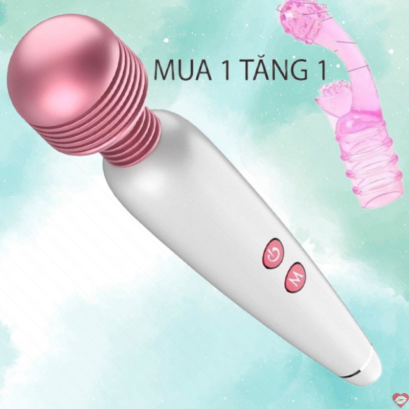Chày rung mini siêu mạnh kèm chụp silicon kích thích điểm G