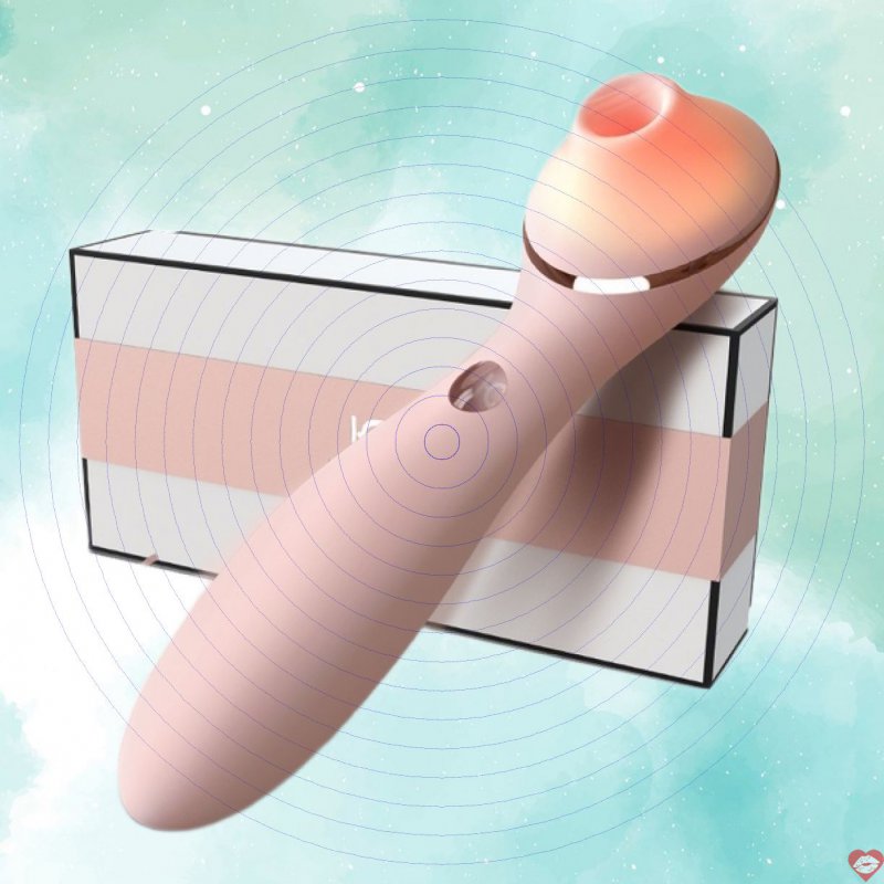 Máy rung bú hạt le 2 đầu cao cấp Kiss Toy