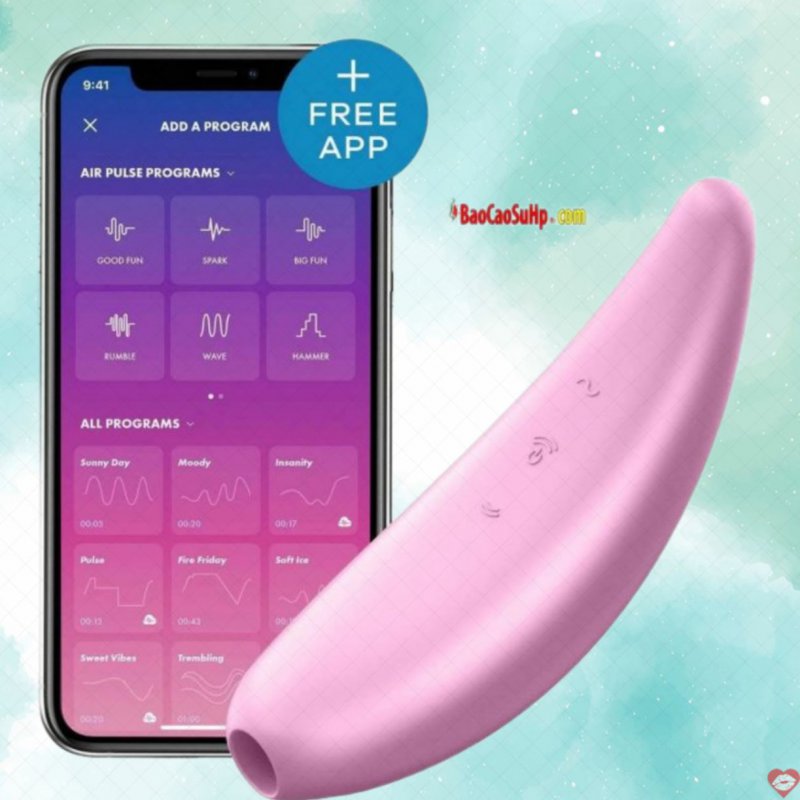 Máy rung kích thích xung không khí Satisfyer Curvy 3+ App-Controlled