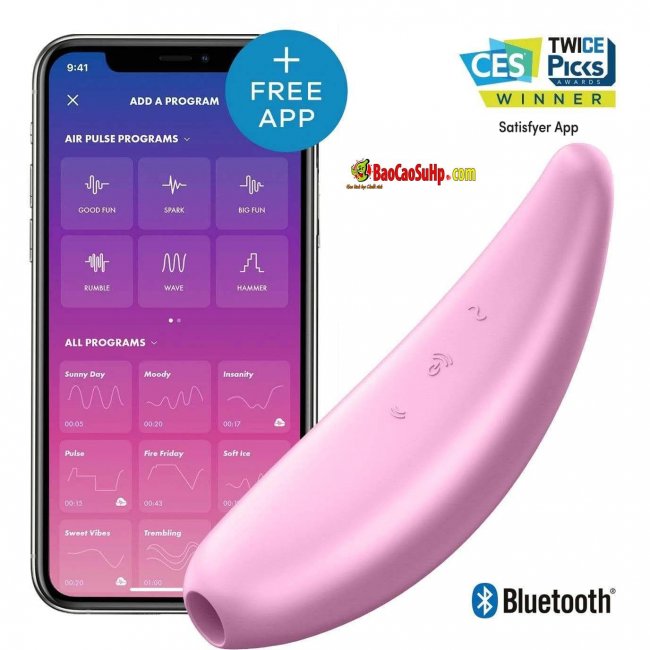 Máy rung Satisfyer Curvy 3+ điều khiển app kích thích cực mạnh
