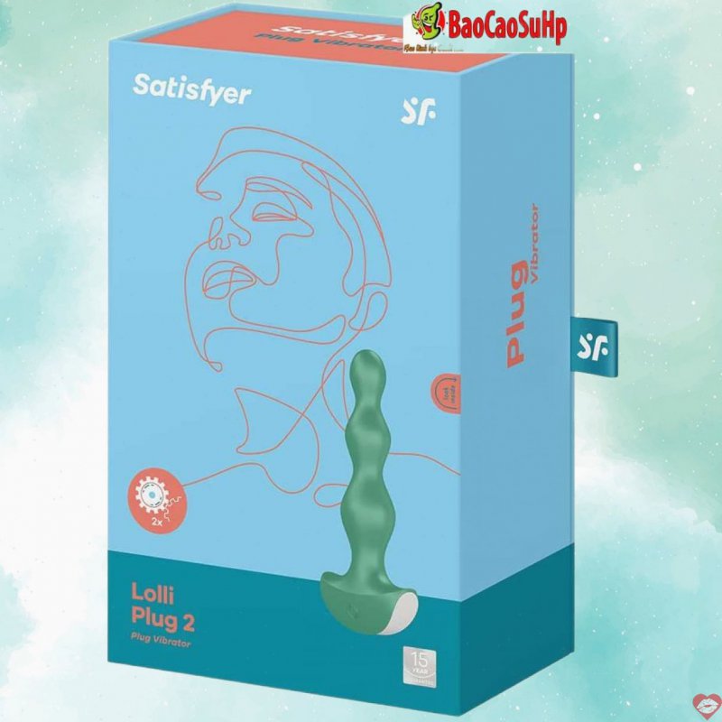 Sextoys thụt 2i1n hậu môn và âm đạo Satisfyer – Máy rung Lolli Anal Plug 2