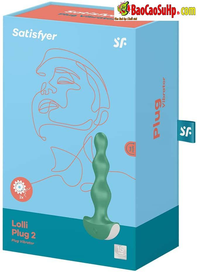 Sextoys thụt hậu môn âm đạo Satisfyer Lolli Anal Plug 2 rung mạnh mẽ