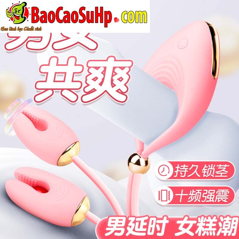 Vòng đeo dương vật kẹp ti rung Mizzzee Liv cực mạnh sướng