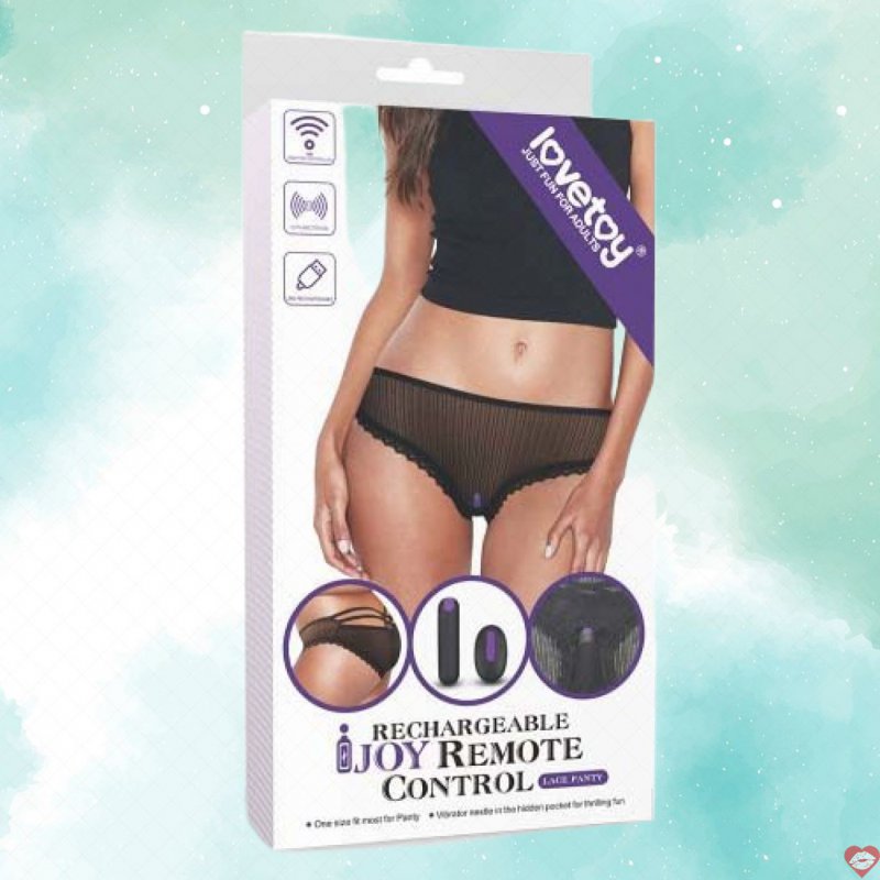 Trứng rung điều khiển từ xa Lovetoy IJOY Rechargeable quần lót ren 10m