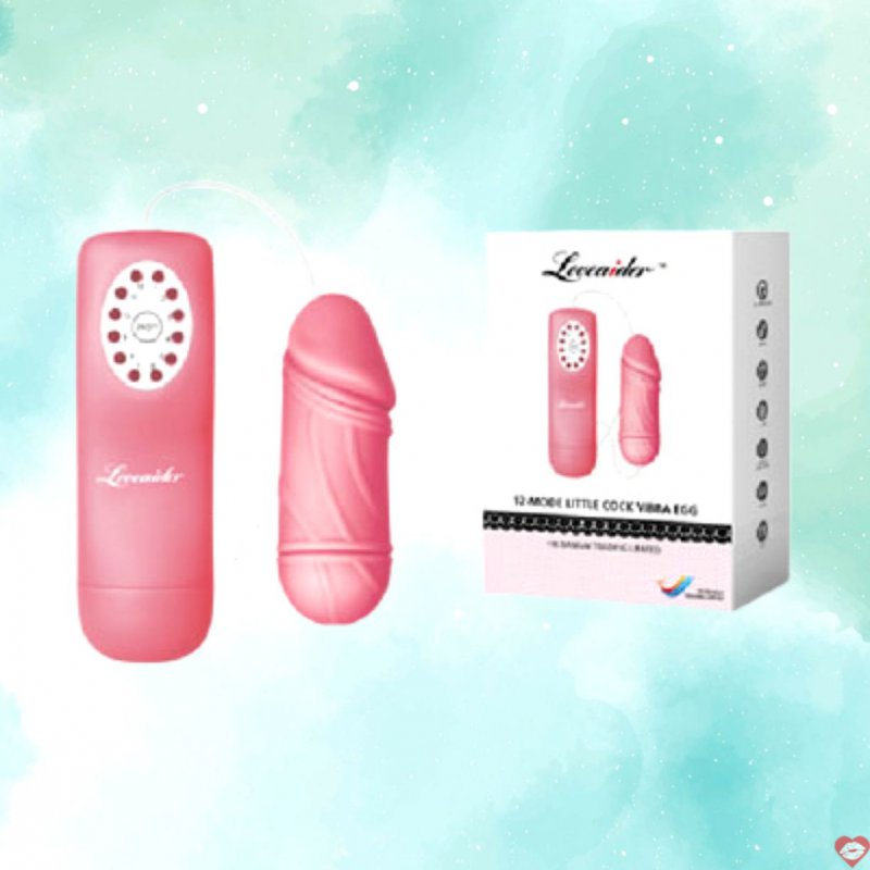 Trứng Rung 12 Chế Độ Hình Dương Vật - Loveaider