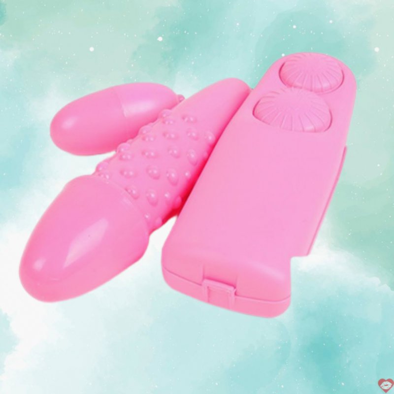 Trứng Rung Kích Thích Kèm Dương Vật Giả Mini Có Bi Cực Khoái
