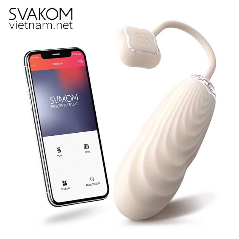 Trứng rung thụt SVAKOM Aravinda điều khiển App sang trọng