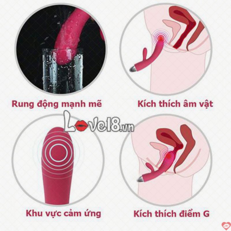 Máy rung điểm G Svakom Lorna cao cấp Mỹ 10 chế độ rung 