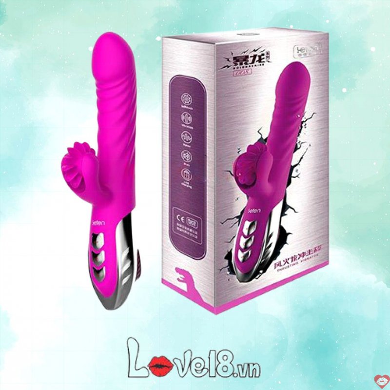 Dương vật rung thụt Leten lưỡi liếm 10 chế độ rung điểm G cực phê 