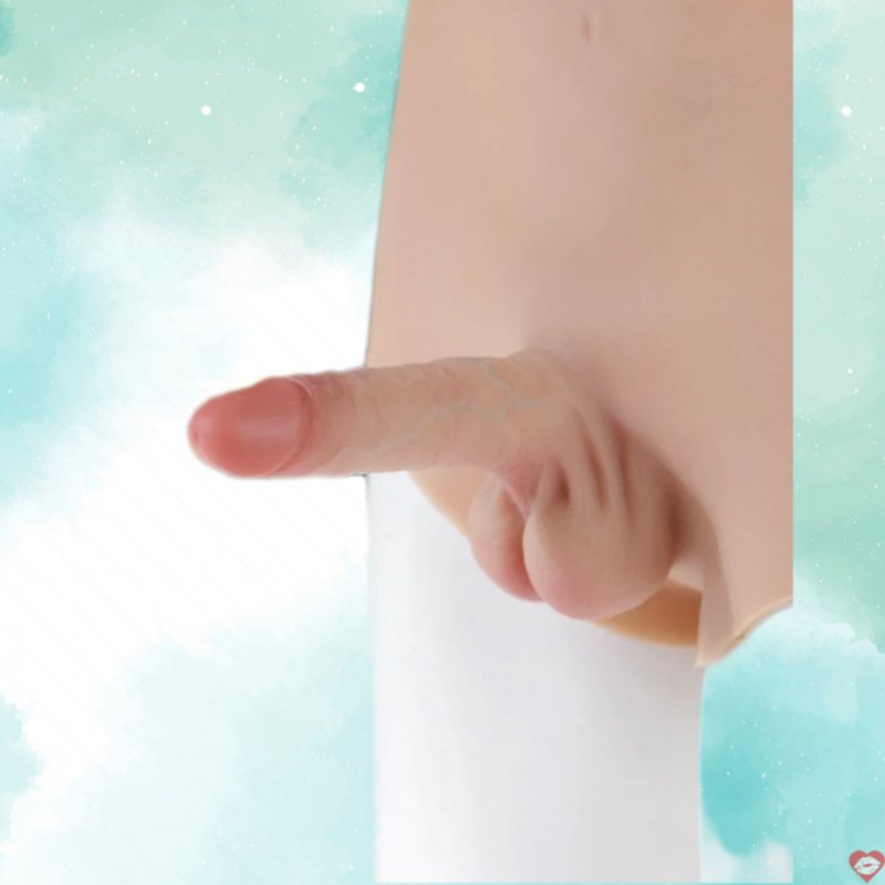 Quần silicone lót nhung Jiuai gắn dương vật đặc ruột dành cho Les