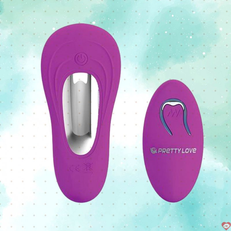 Dương vật vỏ sò rung đa điểm điều khiển từ xa Prettylove DC38G