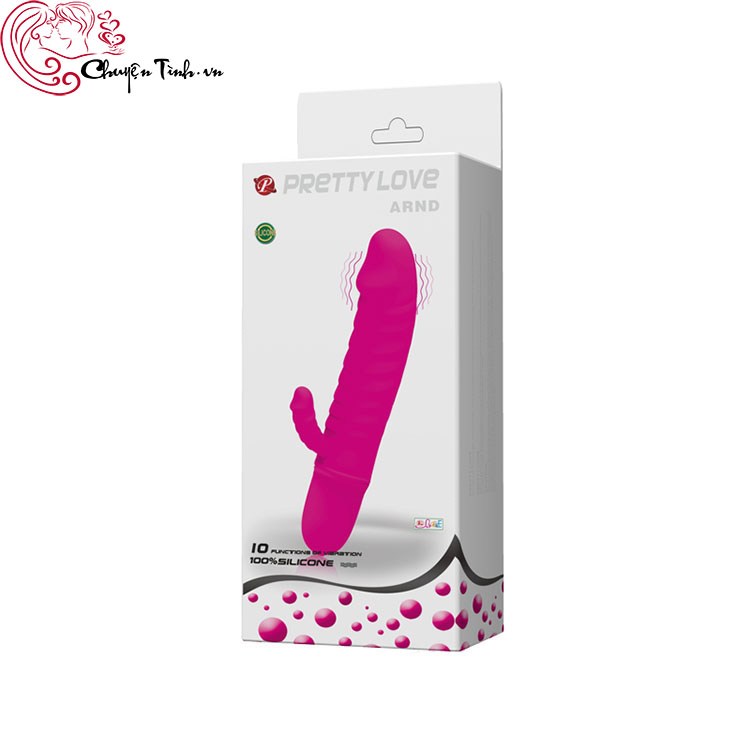 Dương vật silicon rung 10 chế độ PrettyLove Arnd nhỏ gọn dễ dùng