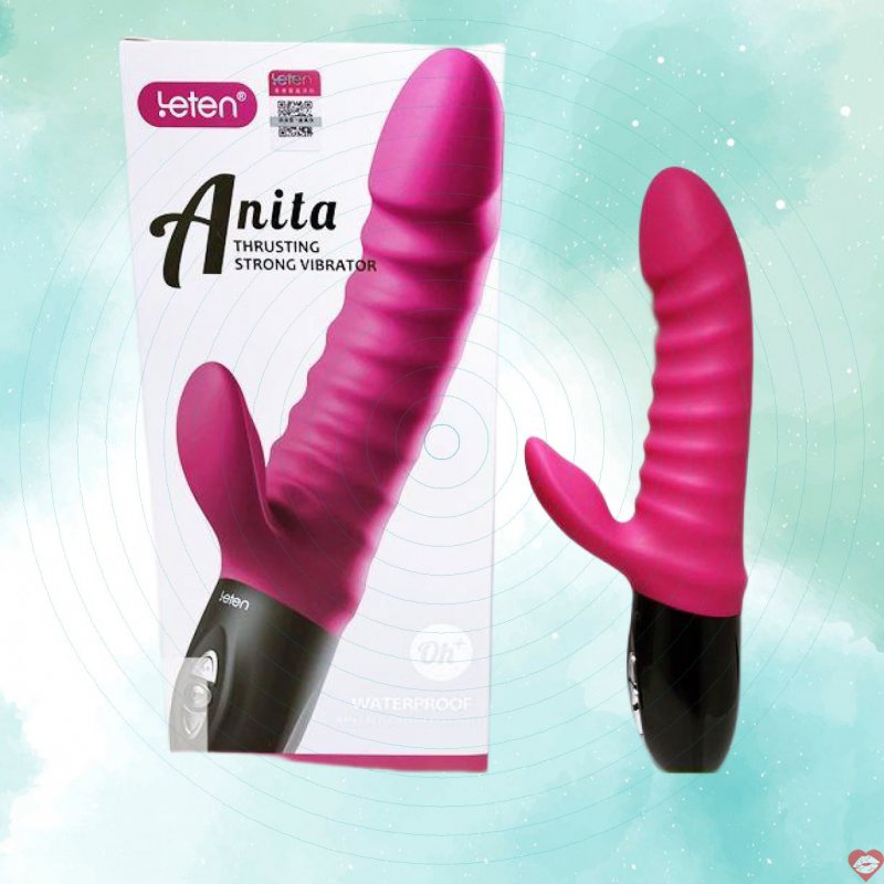 Dụng cụ hỗ trợ tình yêu cho nữ rung thụt mạnh tỏa nhiệt Leten Anita
