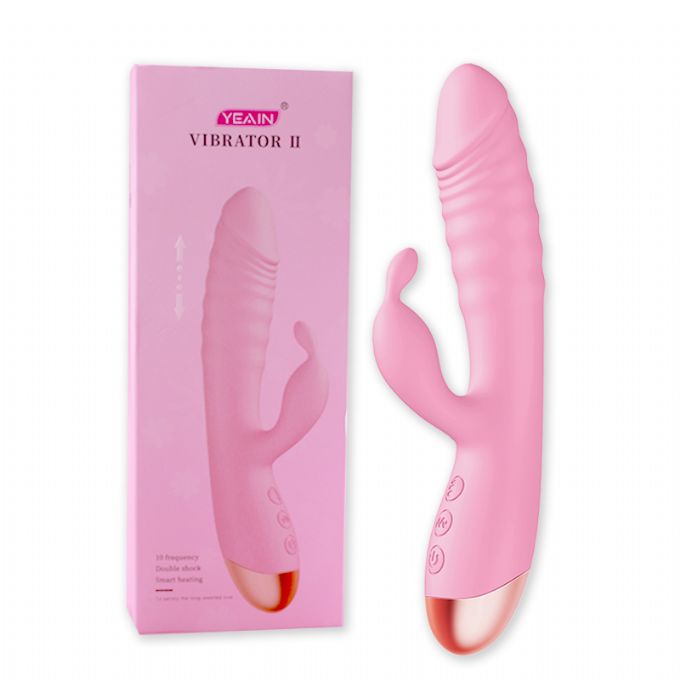 Dương vật giả Yeain Deformed Rabbit II rung thụt sưởi ấm silicon y tế
