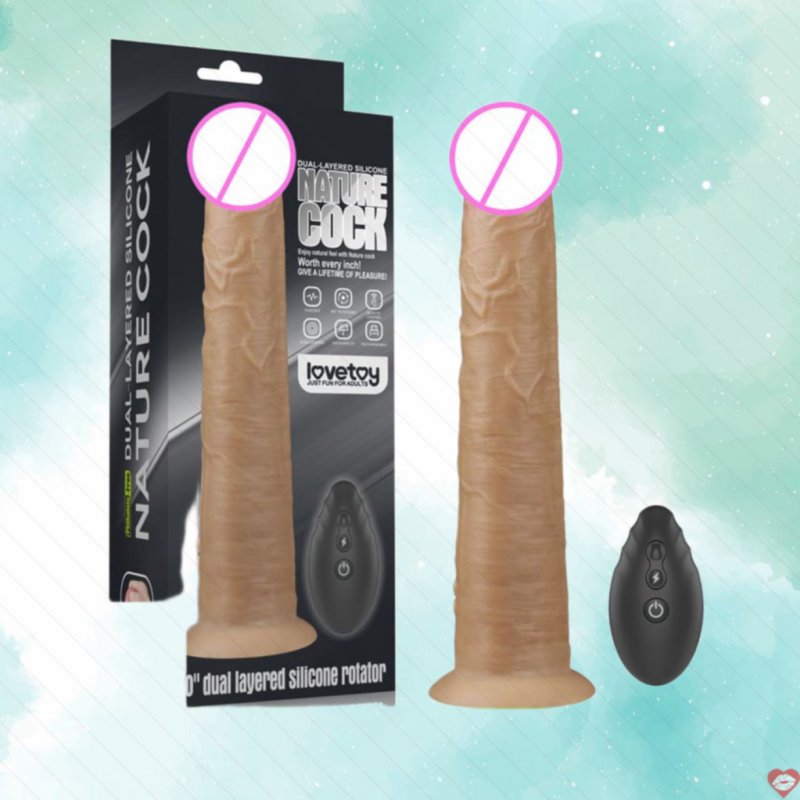 Dương vật giả hàng khủng gắn tường rung ngoáy Lovetoy Nature Cock 10