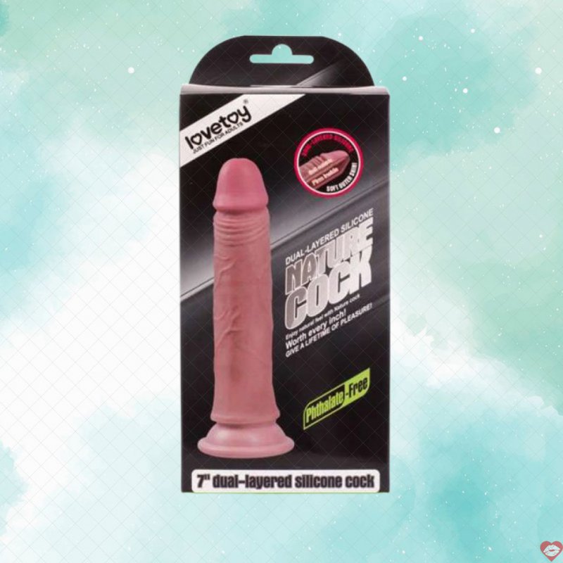 Dương Vật Silicon 2 Lớp Gắn Tường Lovetoy