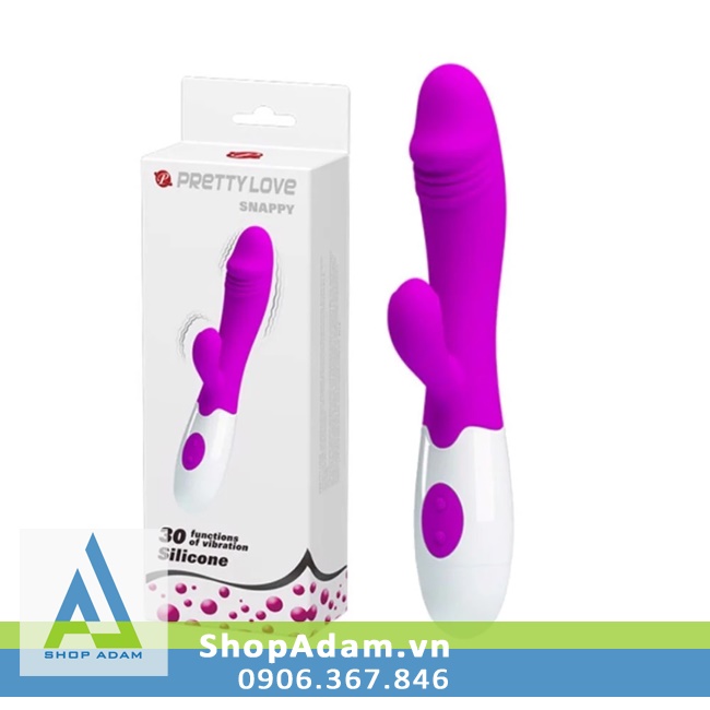 Dương vật giả Pretty Love Snappy 30 chế độ rung silicone mềm