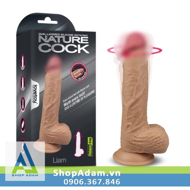 Dương vật gắn tường silicon mềm rung ngoáy đa chức năng Lovetoy Liam