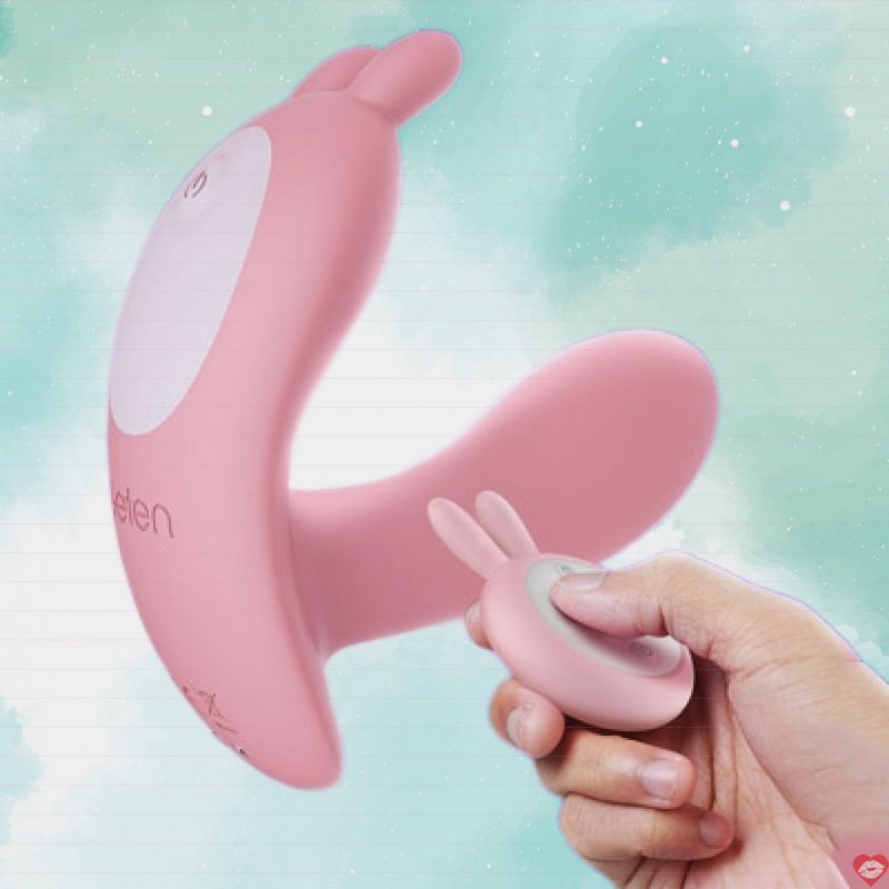 Dương vật mini tai thỏ bỏ quần lót có điều khiển từ xa.