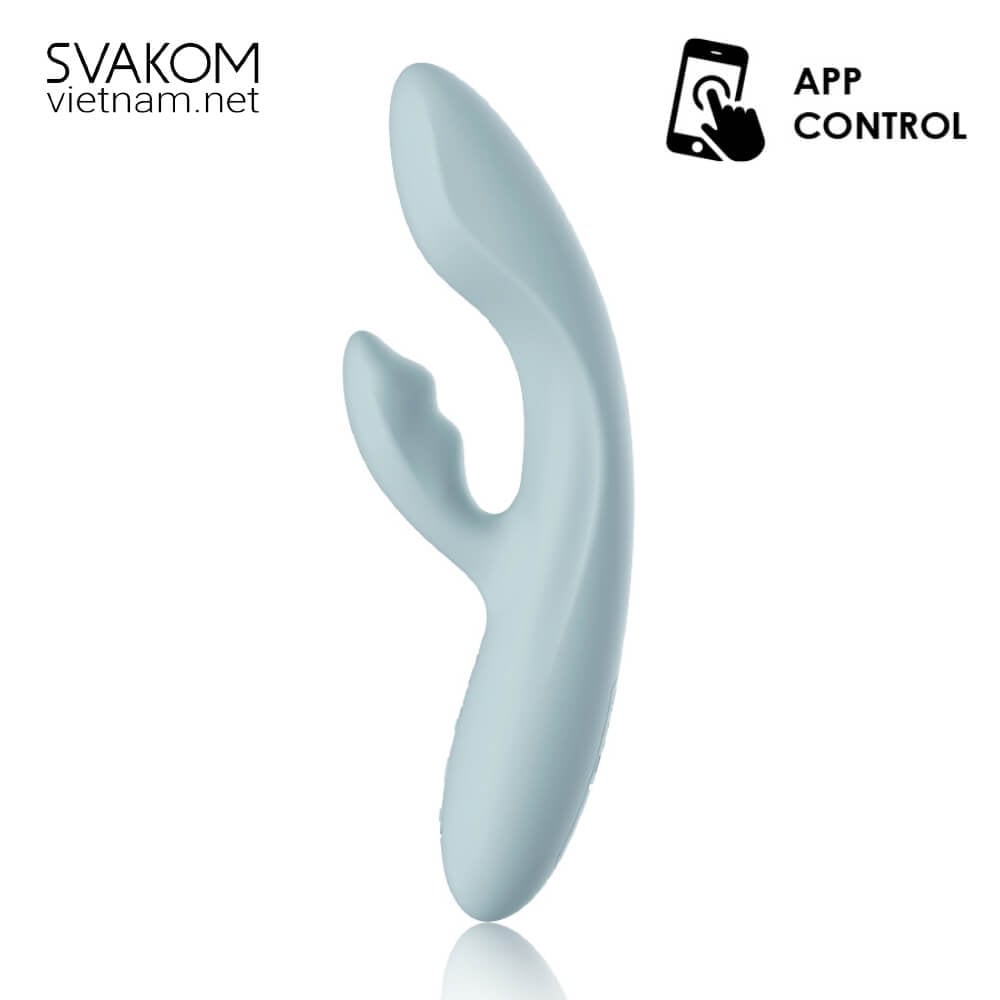 SVAKOM Chika sextoy thông minh rung 2 nhánh sưởi ấm 38°C