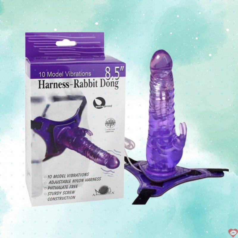 Dương vật giả dây đeo Aphrodisia rung mạnh 8.5 inch kích thích 