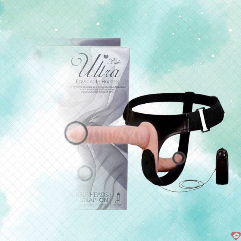 Dương vật giả dây đeo 2 đầu rung Ultra Passionate Harness 