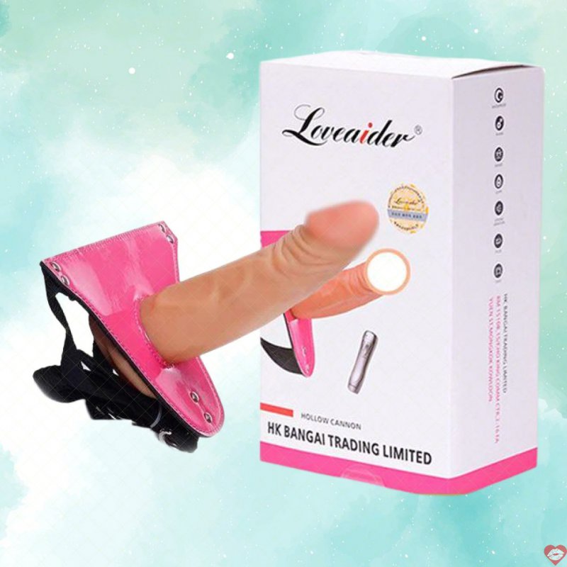 Dương vật dây đeo rung Loveaider 7 chế độ silicon mềm mại cực sướng 