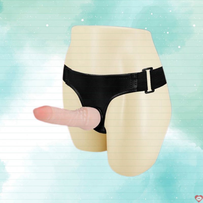 Dương vật giả Baile Ultra Cyberskin dây đeo kích thích cao 